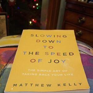 Yellow 'Slowing Down to the Speed of Joy' Book by